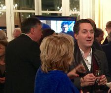 Guillaume Gallienne at the Musée d’Orsay for the launch of the new film Cézanne And Me in which he plays the artist (with director Danièle Thompson)